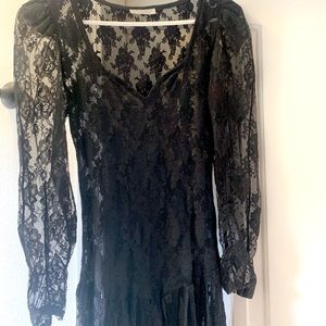 Black lace Fairy, witch dress.
